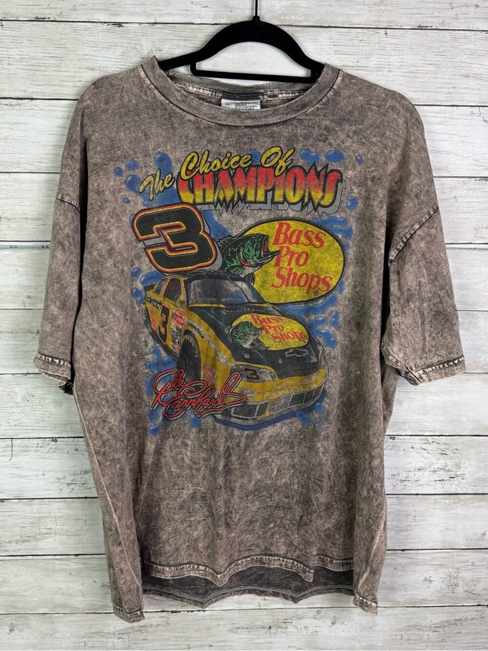 Urban Outfitters Competitive View Bass Pro Shops Mineral-Wash Racing Graphic Tee